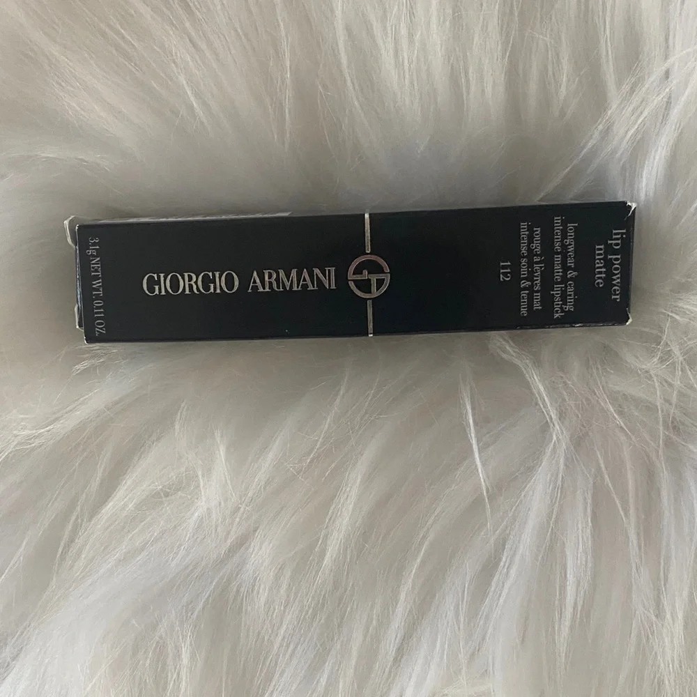 Giorgio Armani Lip Power Matte Lipstick - stylish 112 new in box